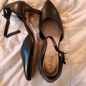 Clark's Colleection low strappy heel